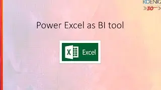 Learn Power Excel as BI Tool online | Koenig Solutions