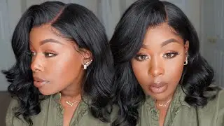 BOMB Glam 2019 Holiday Bob Lace Wig! How to Achieve Fluffy Soft Curls! Natural Hairline Goals YSWIGS