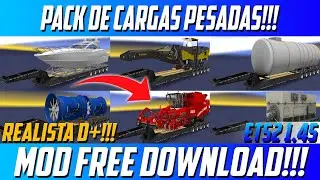 PACK de REBOQUES e CARGAS PESADAS para ETS2 1.45!!!