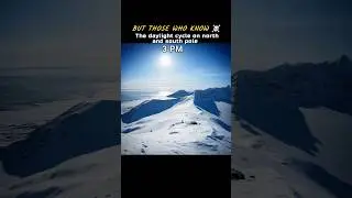 The daylight cycle north and south pole #space #shorts #earth