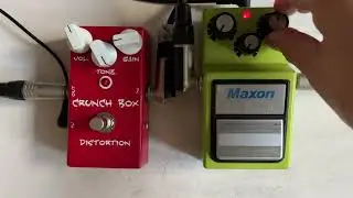 [Comparison & Stacking] 'Maxon SD-9' vs 'Mi Crunch Box' Distortion Pedal w/ Tele (no talking)