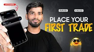 First Trade in Forex - Live Example | Forex Market | Hey Trader #telugutrader