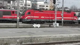 7-fach Lokzug mit 3 x BR 363, 3 x Taurus (BR 541) + Diesellok 24.02.2024 Ljubljana Adria Combi