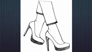 How to Draw Girl Heel's with unique pencil#Easy Drawing With pencil#pure pencil art#video#art#