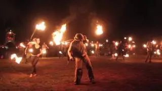 Staff Fire Spinning, Fire Drums 2016