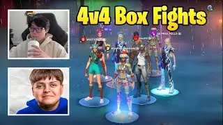 Khanada and Pollo vs. Four Pros in a 4v4 Boxfight Wager! (Fortnite)