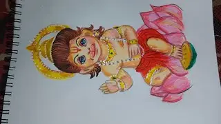 Hanuman colour pencil drawing easy and beautifull ।। #hanumanart #howtodraw #hanumanjidrawing #draw