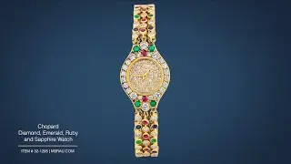 Chopard Diamond, Emerald, Ruby & Sapphire Watch | M.S. Rau