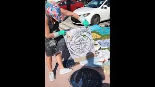 Miami Beach Manhole Cover Art: Printmaking in the Streets!