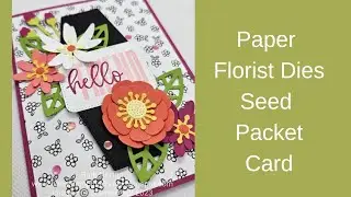 Sunday Favorites! Stampin' Up! Paper Florist Dies Flower Seed Card Pocket with Zoo Crew DSP
