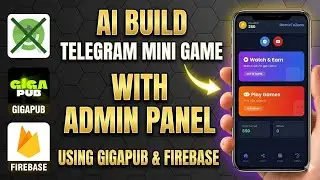 How To Create Telegram Mini Game With Admin Panel And Gigapub Ad Netwark Free source code