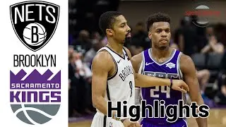 Nets vs Kings HIGHLIGHTS Halftime | NBA February 15