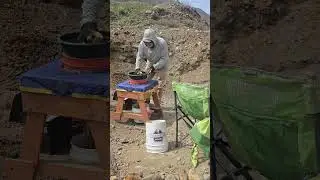 Gold paydirt shaker table in action! 🎉⛏️✨️😎  #gold #mining #goldfever #ingenuity