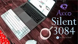 B&agrave;n ph&iacute;m cơ AKKO 3068-3084 Silent Bluetooth 5.0