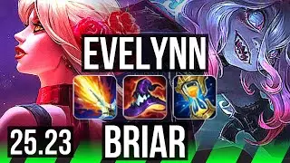 EVELYNN vs BRIAR (JGL) | 15/4/14, 500+ games | NA Master | 25.23