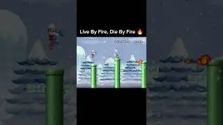 I Told You, Dont Play Fire You Get Burn! 😅 #mario #nintendo #retrogaming