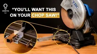 Creative Idea - Transforming Scrap Into Useful Tool For Your Chop Saw - Craft Tips and Tricks.