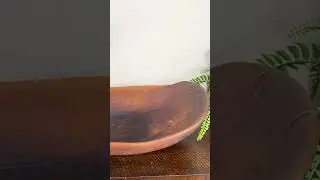 Vintage African Hutu Wooden Scoop Bowl &ndash; Hand-Carved Tribal Kitchenware, Rustic Ethnic Decor