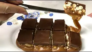 Homemade Snickers that melt in your mouth! 5 minute recipe! You will be amazed!