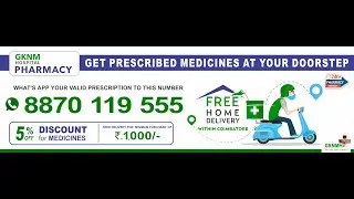 Medicine Home Delivery Service, GKNM Hospital - Pharmacy
