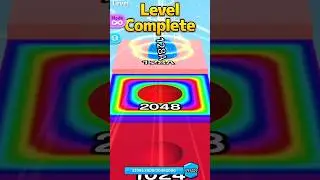 PERFECT 128 MATCH 😱🔵🍑 | Blue Ball in Peach Tile | Ball Run 2048 #shorts
