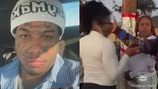 Реакция Blueface на нападение на Кристиана Рока в Комптоне!