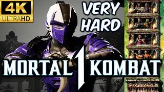 MK1 *UMK3 CYBER SMOKE* VERY HARD KLASSIC TOWER GAMEPLAY!! (KUNG LAO AS KAMEO) 4K 60 FPS (LK-7T2 MOD)
