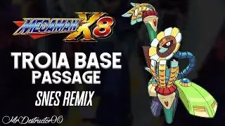 Mega Man X8 SNES Remix - 08 Troia Base ~ Passage (Optic Sunflower Stage 1)