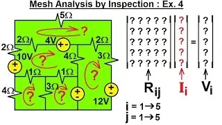 Electrical Engineering: Ch 3: Circuit Analysis (25 of 37) Mesh Current by Inspection: Ex. 4