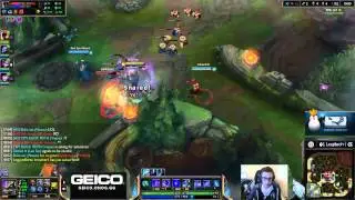 Bjergsen duo Keith - AP Nasus vs AP Gangplank - League of Legends Gameplay