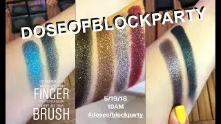 NEW Block Party Eyeshadow Collection Swatches [from official doseofcolors IG]