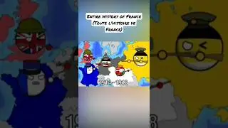 Entire History of France in 1 minute #shorts #history #countryballs