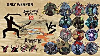 Shadow Fight 2 | Only Moon Sabers vs All Underworld Bosses