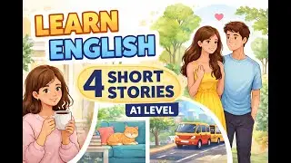 Learn English A1 | 4 Simple Short Stories for Beginners | Slow & Clear