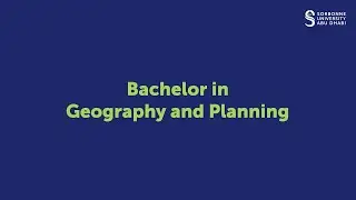 Bachelor in Geography and Planning