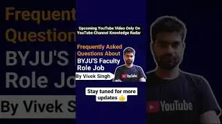 Upcoming YouTube video only on YouTube Channel Knowledge Radar. Stay tuned for more updates!