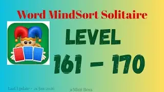 Word MindSort: Solitaire | Level 161 to 170 Answers | Word Card Puzzle Challenge
