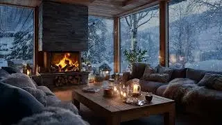 Soft snowfall tones settle indoors 🌿 bringing warmth into long winter silence now