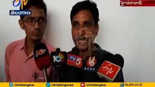 OU Students protest in front of Principal Office