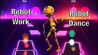 Robot Work Song | Robot Dance | 9000+ Points [Tiles Hop EDM rush original]