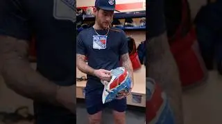 The meaning behind Quickie&rsquo;s Centennial mask: #jonathanquick #nyrangers #nhl #goaliemask #goalie