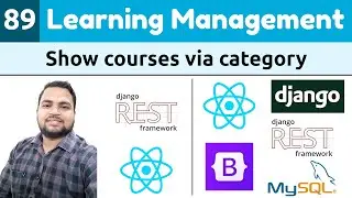Django ReactJs LMS #89 | Show courses according to category | Learn Django ReactJs RESTApi