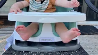 Ingenuity Baby Base 2 in 1 Booster Feeding and Floor Seat, Take This Everywhere When We Travel