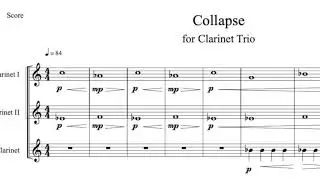 Collapse (Clarinet trio) | Premiere