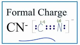 How to Calculate the Formal Charges for CN- (Cynide Ion)