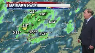 Saturday evening forecast with meteorologist Ben Gelber