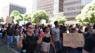 Black Lives Matter March To The Capitol To Protest Recent Police Killings
