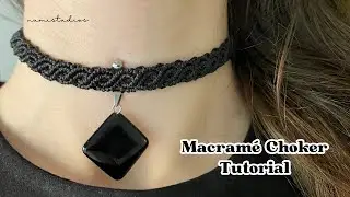 How to Make a Macrame Choker | Easy DIY Macrame Necklace Tutorial