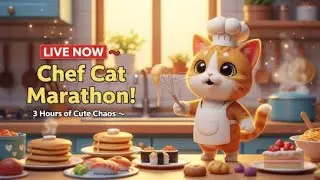 🍳 Chef Cat LIVE: Funny Cooking Fails & Adorable Kitchen Adventures 🐾