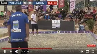 Tyson MOLINAS vs Claudy WEIBEL, un individuel très disputé - Montpellier Juin 2019